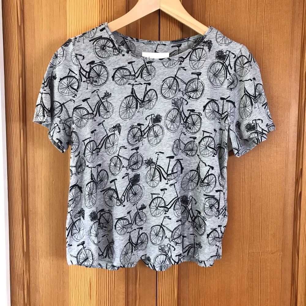 Anthropologie Weekend Tee with Bicycles